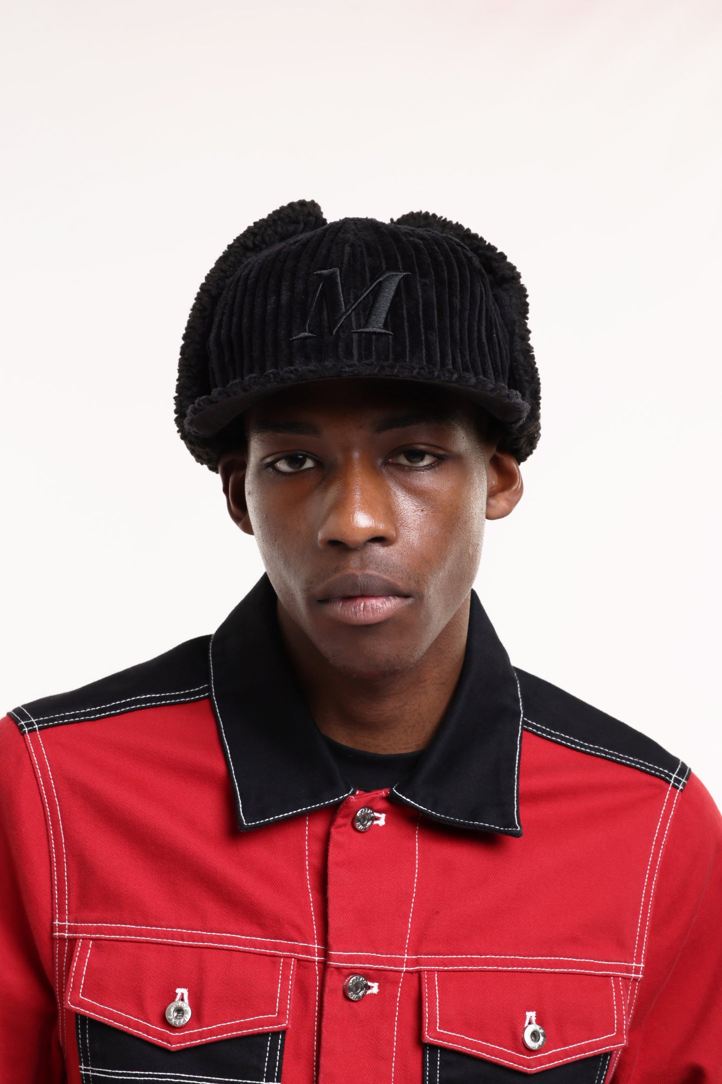 MAINS x New Era Black Cord 59FIFTY Fitted Dogear Cap