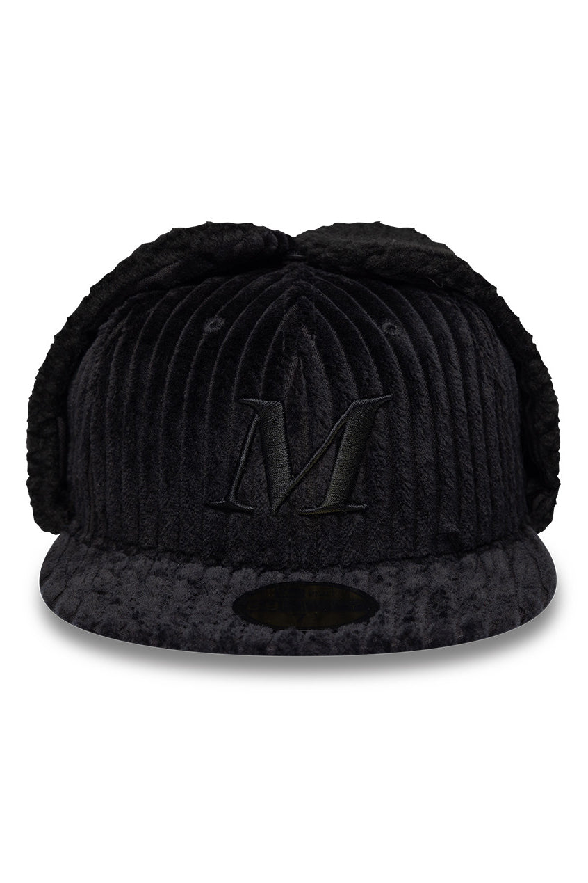 MAINS x New Era Black Cord 59FIFTY Fitted Dogear Cap