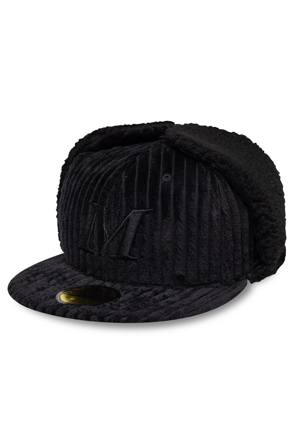 MAINS x New Era Black Cord 59FIFTY Fitted Dogear Cap
