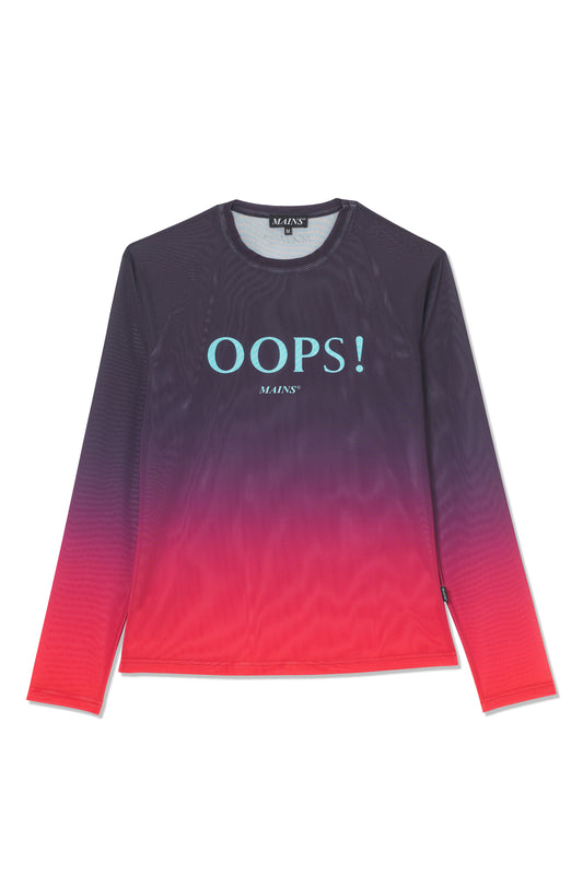 OOPS Long Sleeve Mesh Top