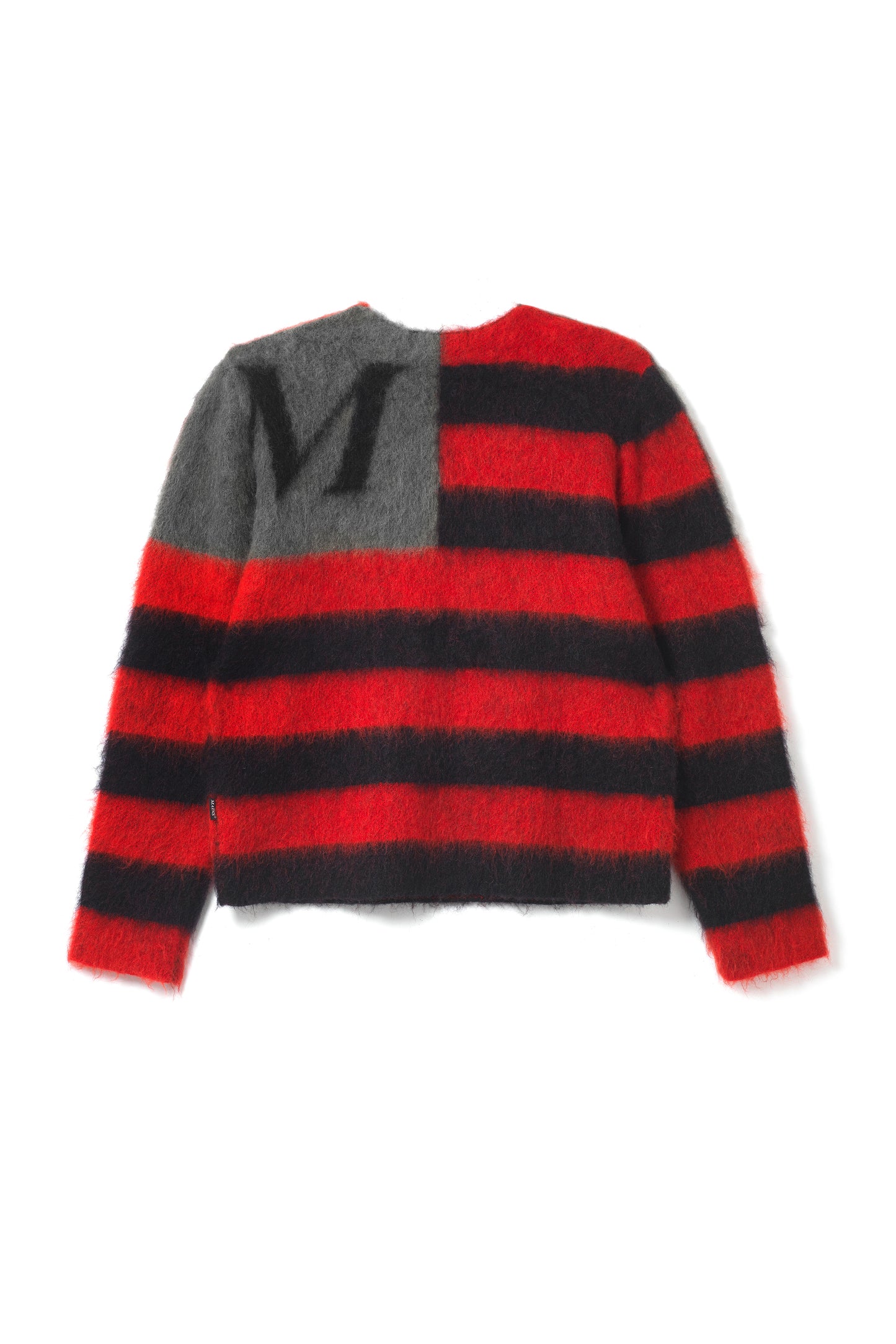 Red and Black Mohair Jumper