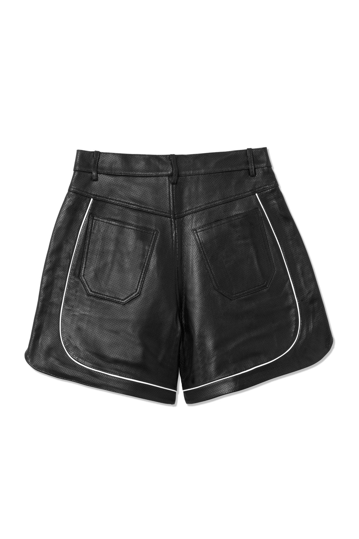 Leather Piping Shorts
