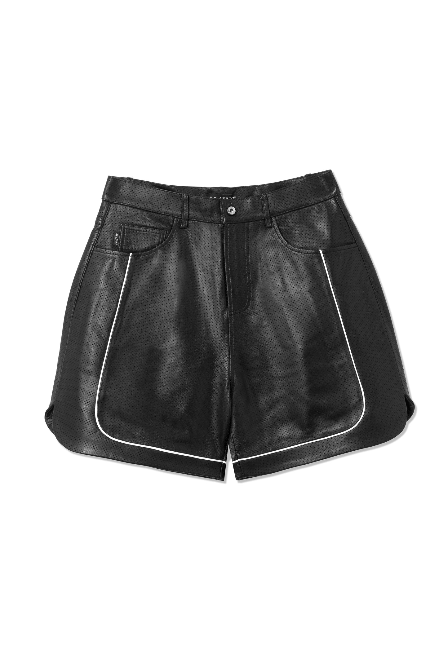 Leather Piping Shorts