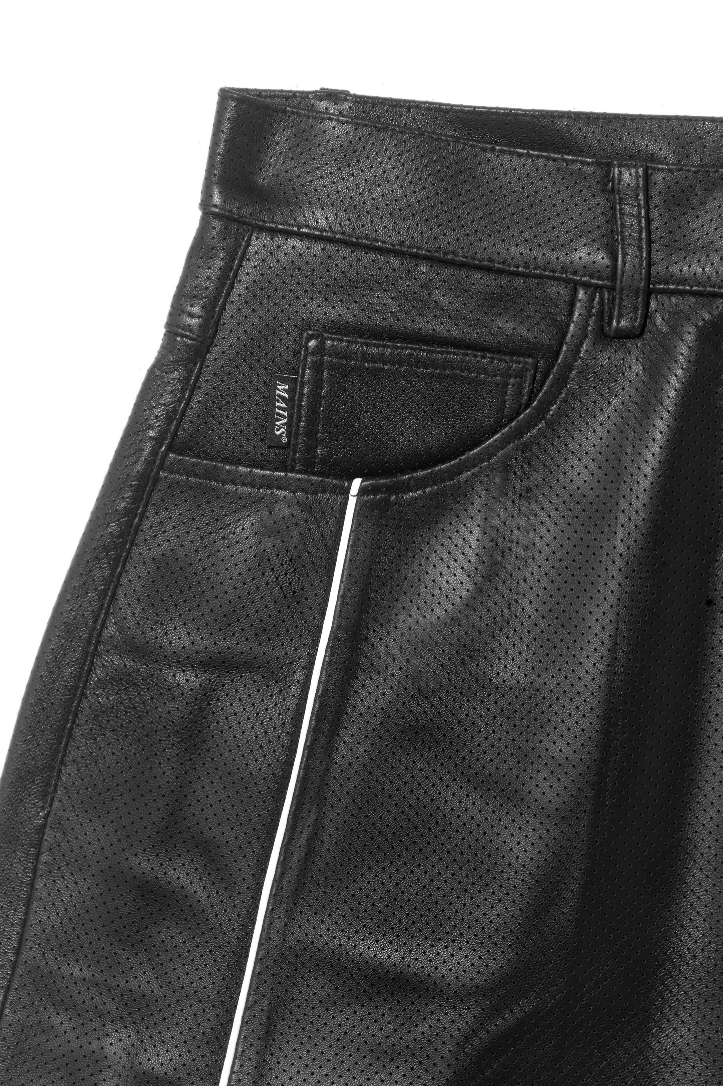 Leather Piping Shorts