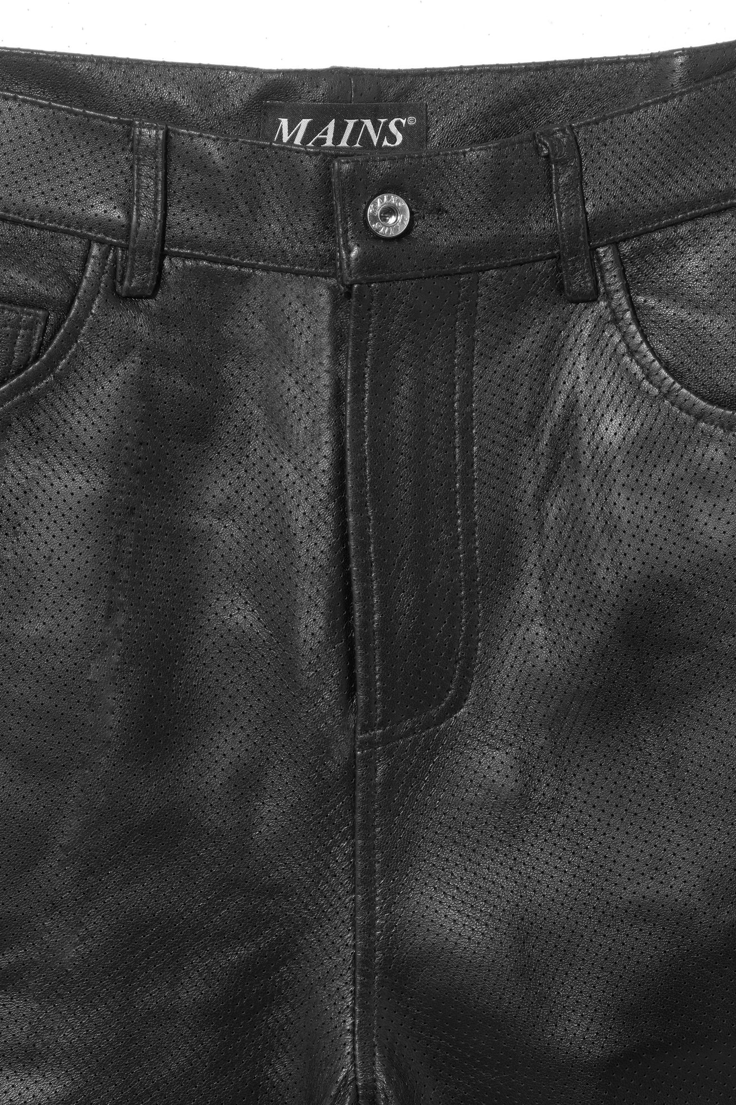 Leather Piping Shorts