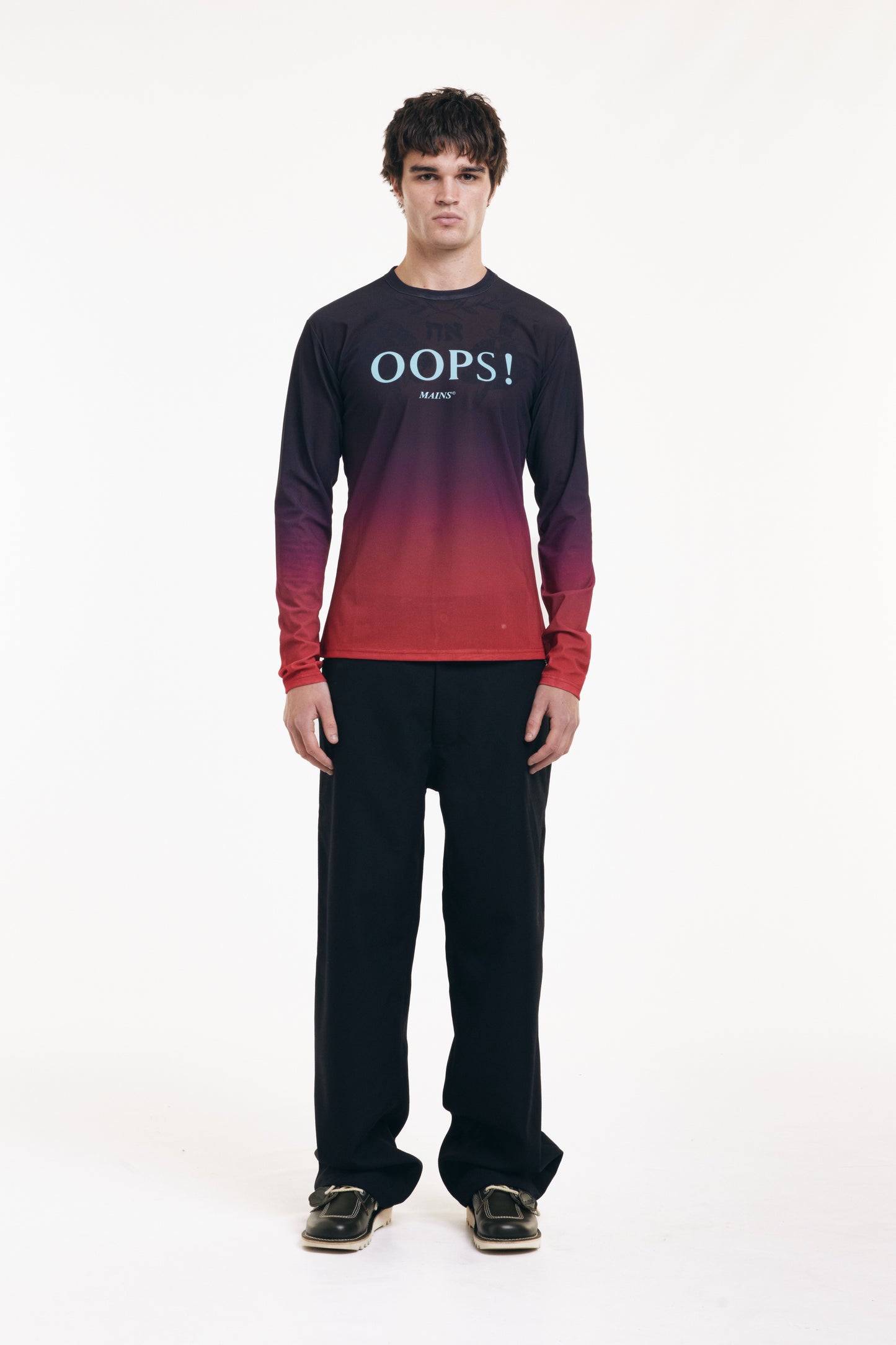 OOPS Long Sleeve Mesh Top