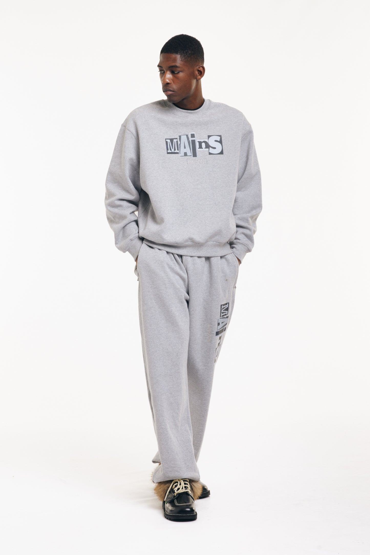 Grey Marl Crew Neck