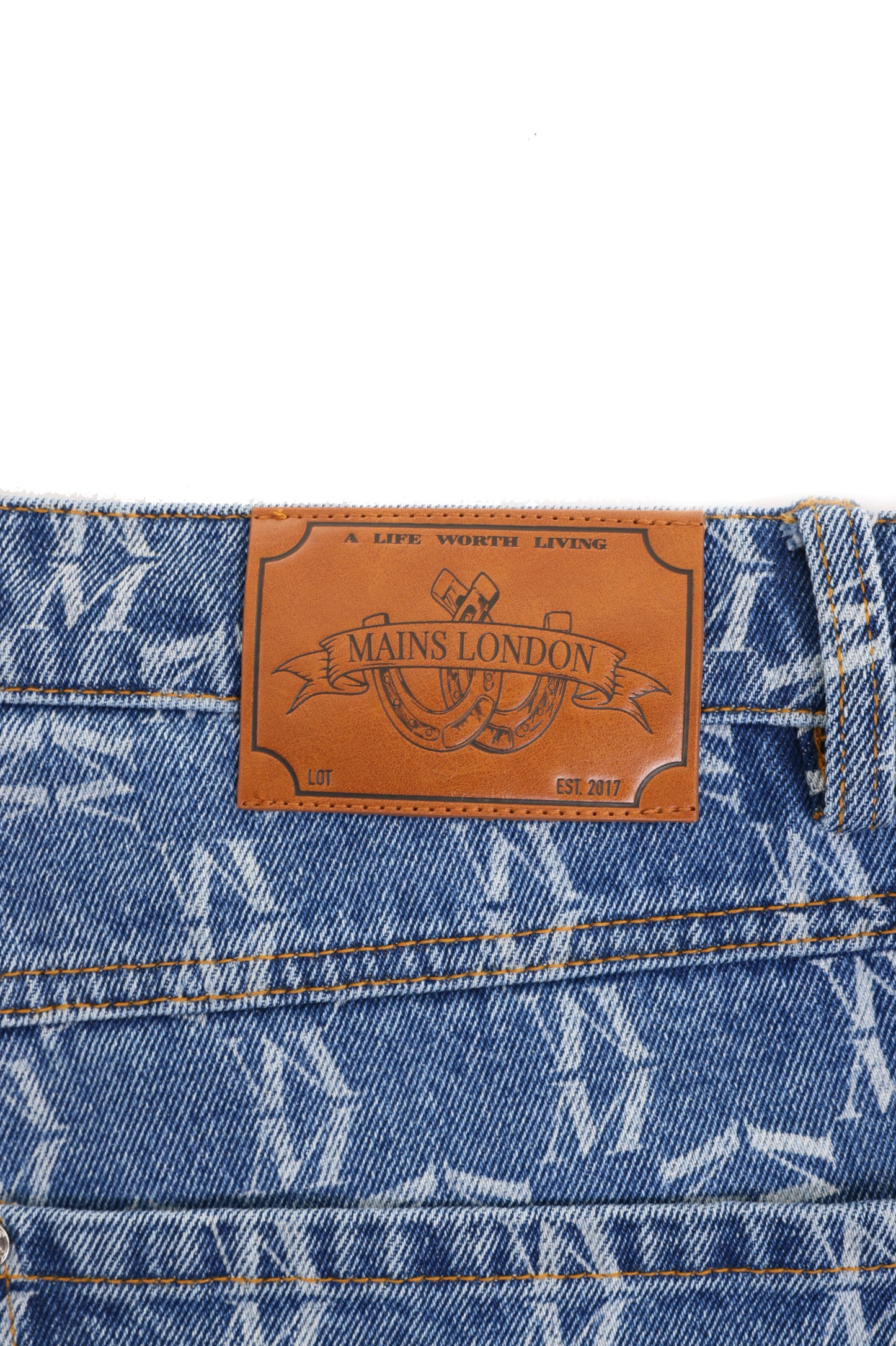 Monogram Straight Leg Jeans