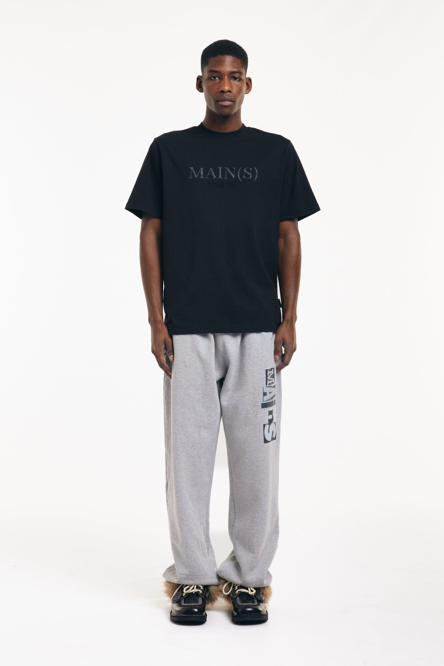 MAIN(S) Black T-shirt