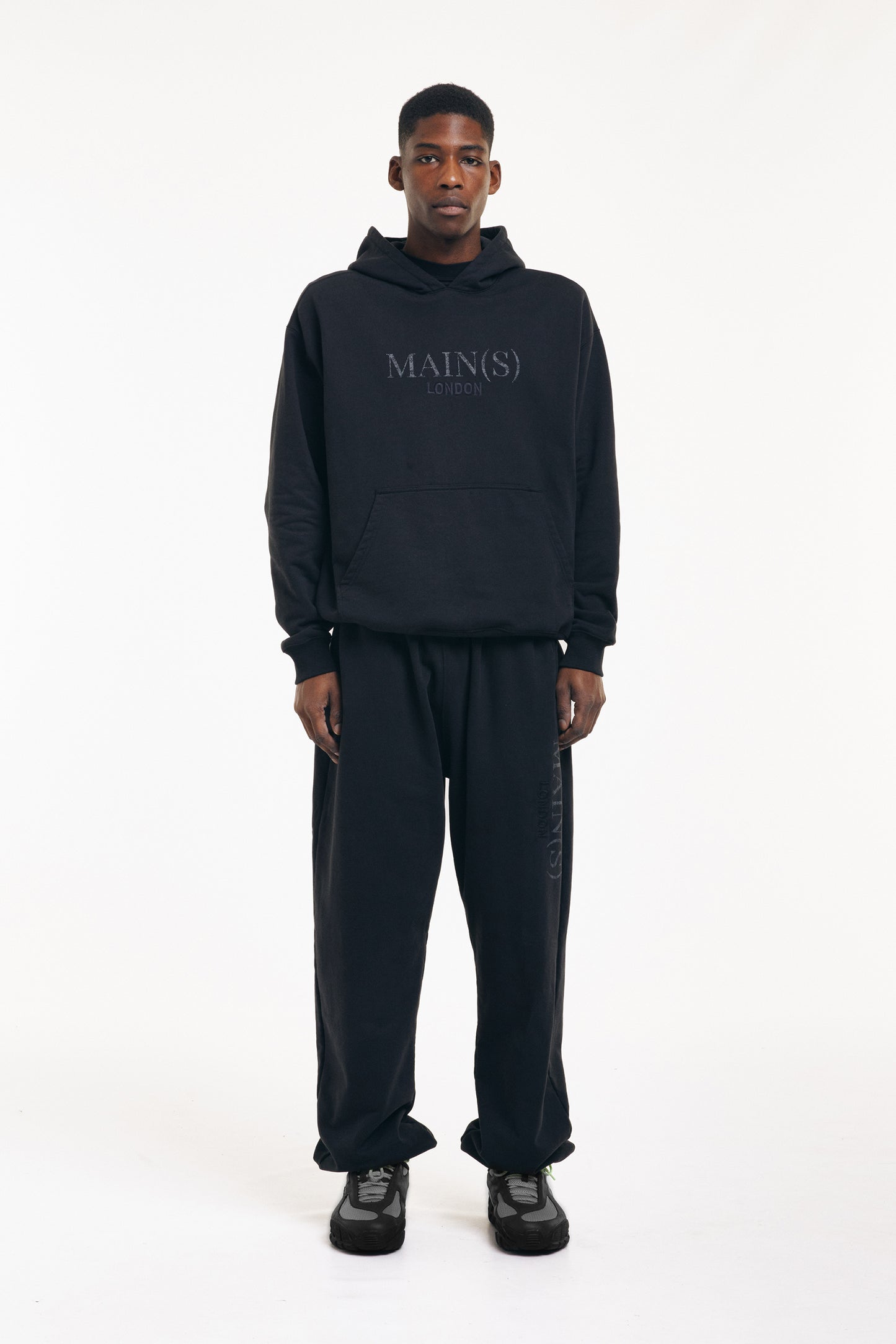 MAIN(S) Black Pull Over Hoodie