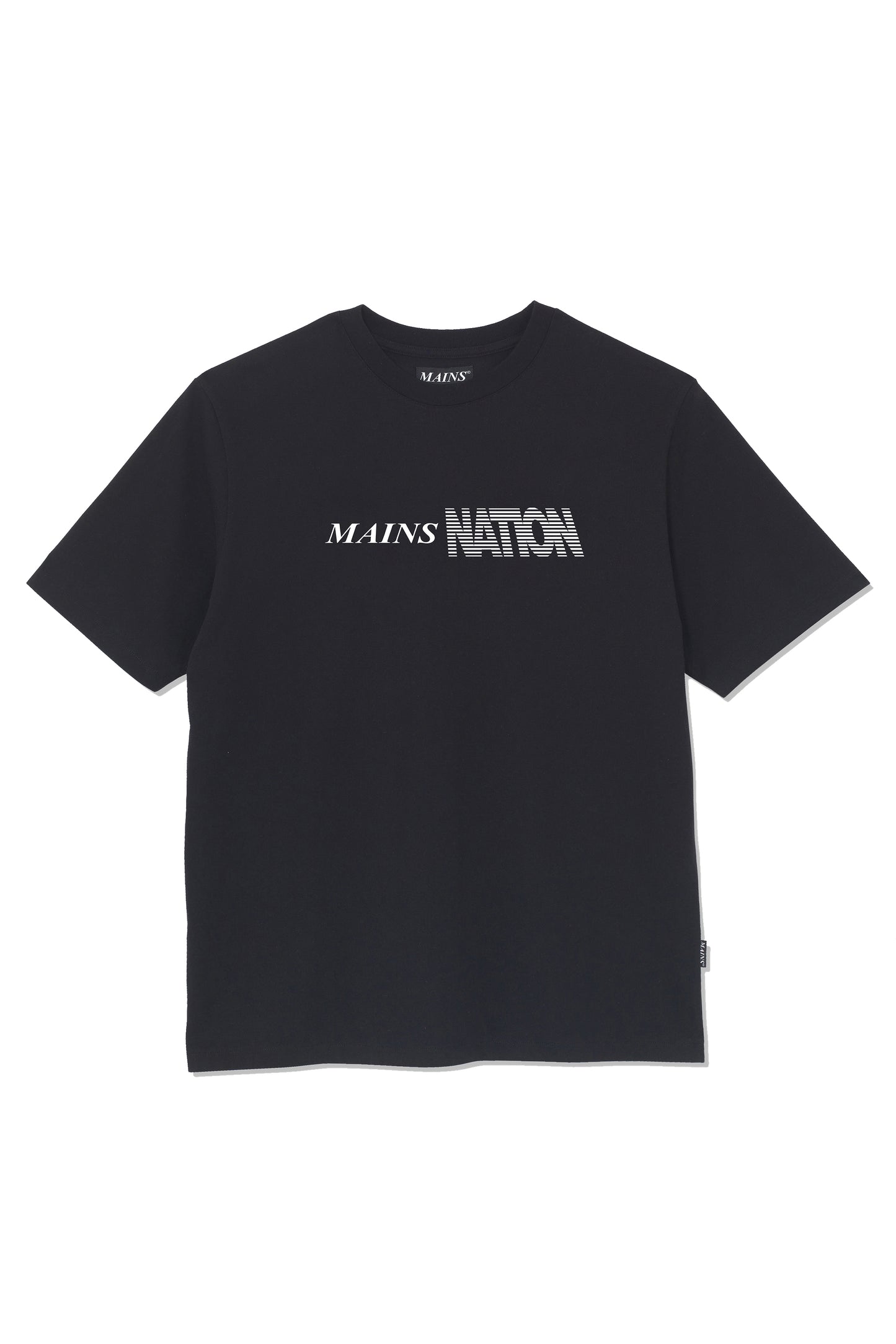 MAINS NATION Black T-shirt