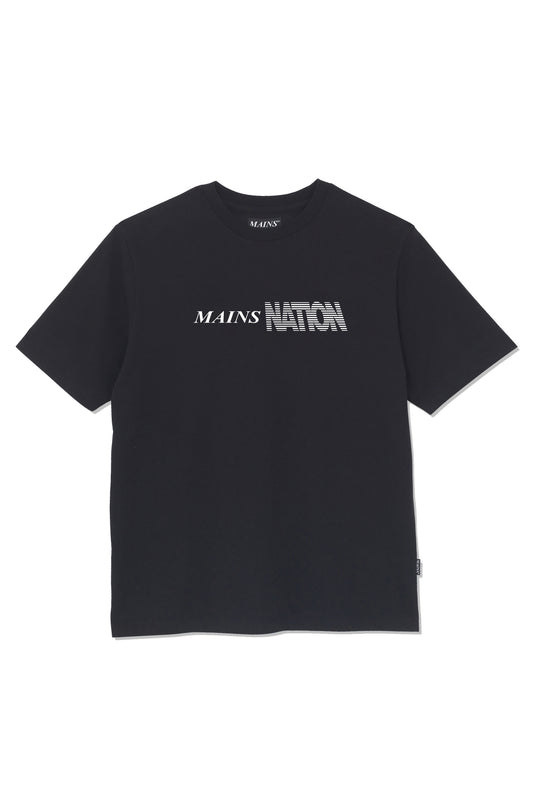 MAINS NATION Black T-shirt